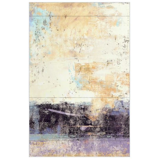 Empire Art Direct 5ft. x 7.5ft. Aubergine II Washable Abstract Area Rug